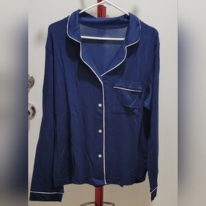 Women's Beautifully Soft Longsleeve Notch Collar Top and Long Pajamas Set